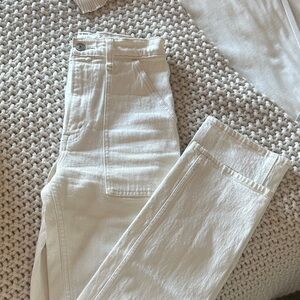 Abercrombie & Fitch Cream Women's Jeans